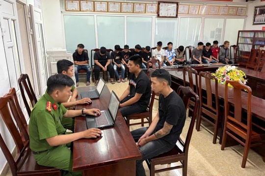 Xử lý nhiều nhóm thanh thiếu niên gây rối đường phố từ tin báo của người dân