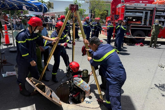 Hai công nhân tử vong dưới cống sâu