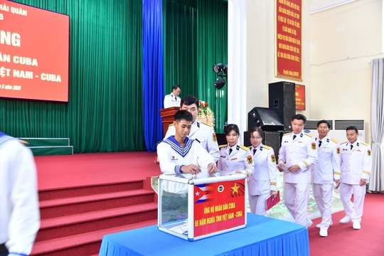 Lữ đoàn 125 Hải quân phát động ủng hộ nhân dân Cuba