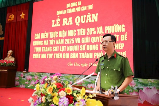 Công an Cần Thơ quyết tâm xây dựng 20% xã, phường không ma túy