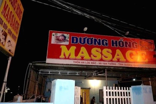 Triệt phá ổ mại dâm núp bóng massage ở Quảng Ngãi