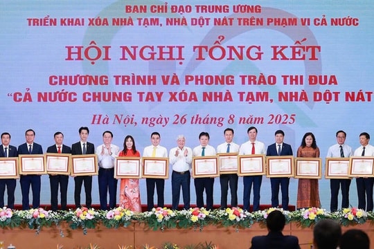 Thủ tướng  biểu dương BIDV trong công tác xóa nhà tạm, nhà dột nát
