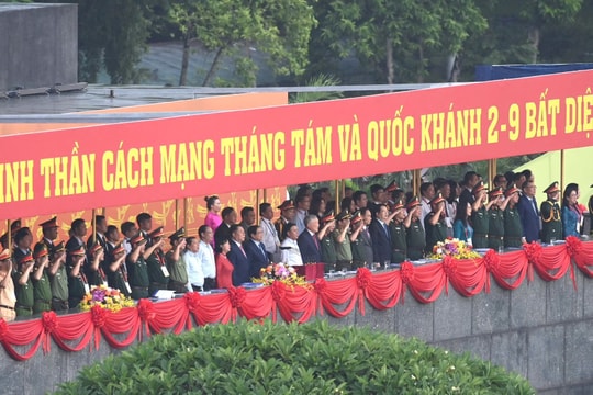 Tổng duyệt diễu binh, diễu hành mừng Quốc khánh ở Ba Đình