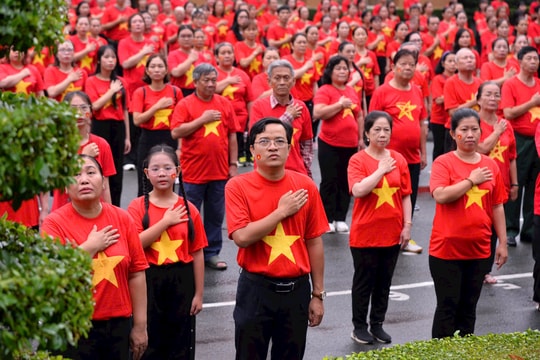 Gần 800 người đồng diễn mừng Tết độc lập ở TP.HCM