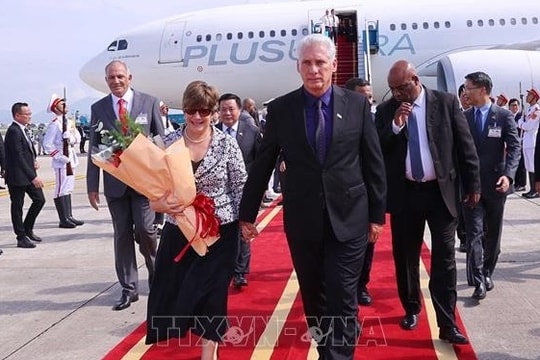 Bí thư thứ Nhất, Chủ tịch nước Cuba bắt đầu thăm cấp Nhà nước tới Việt Nam