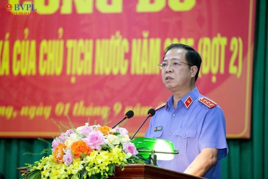 Công bố quyết định đặc xá đối với 428 phạm nhân ở Trại giam Hoàng Tiến