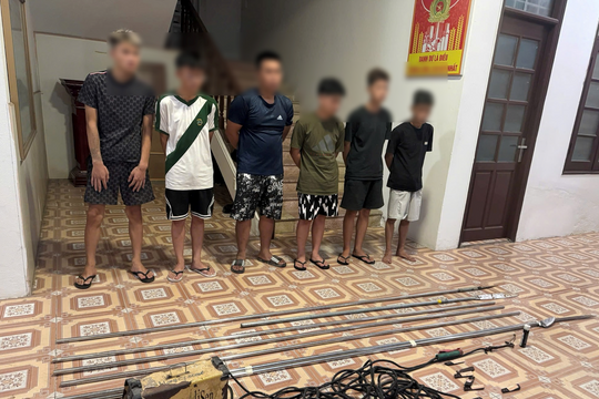 Bắt khẩn cấp 2 nhóm thanh thiếu niên chuẩn bị hung khí hỗn chiến