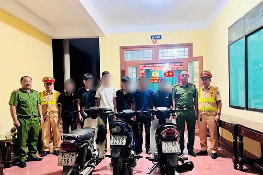 Xử lý nhóm thanh thiếu niên lạng lách, đánh võng trên Quốc lộ 1A