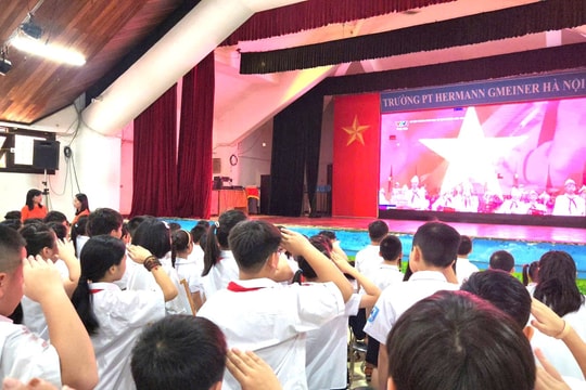 Lễ khai giảng đặc biệt của thầy trò Trường Phổ thông Hermann Gmeiner Hà Nội