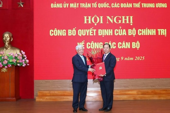 Phân công, chỉ định đồng chí Nguyễn Phi Long giữ chức Phó Bí thư Đảng ủy MTTQ, các đoàn thể Trung ương