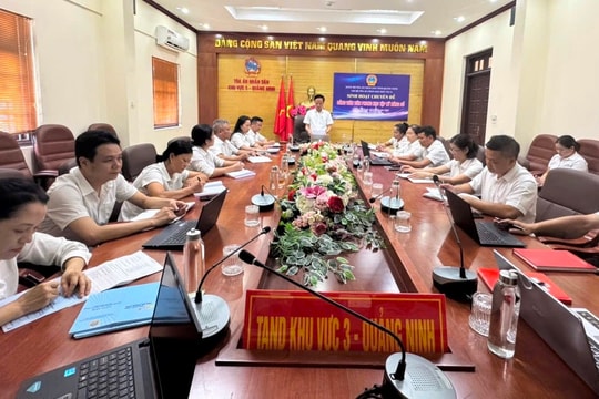 Chi bộ TAND Khu vực 3 - Quảng Ninh đẩy mạnh chuyển đổi số từ sinh hoạt chuyên đề