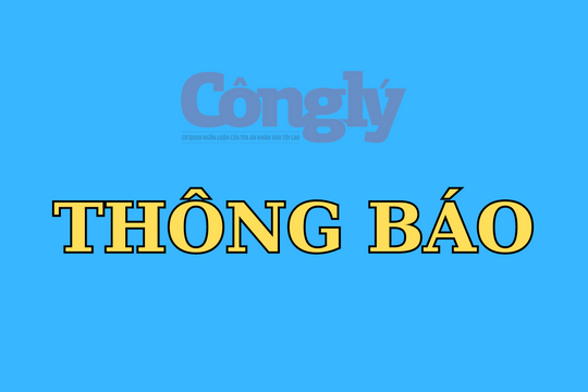 Tòa án nhân dân khu vực 3 - Quảng Ninh thông báo