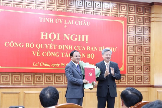 Thứ trưởng Bộ Nông nghiệp và Môi trường Lê Minh Ngân giữ chức Phó Bí thư Thường trực Tỉnh ủy Lai Châu