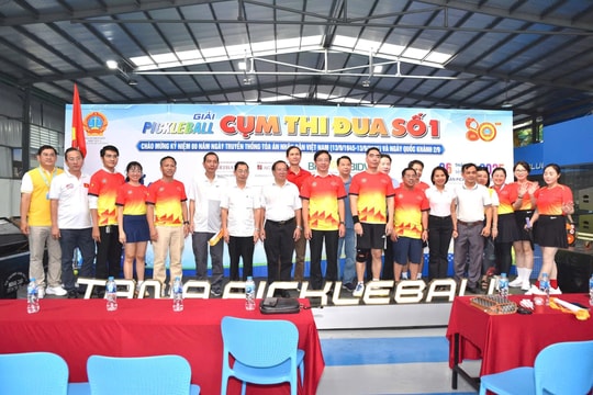 Sôi nổi giải pickleball Cụm thi đua số 1 – TAND TP.HCM năm 2025