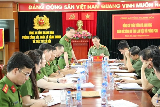 Phòng Cảnh sát QLHC góp phần vận hành chính quyền 2 cấp thông suốt