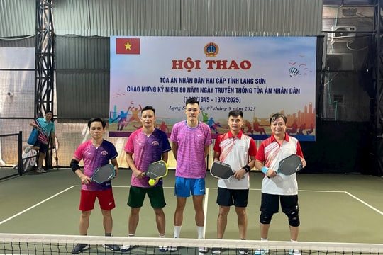 TAND hai cấp tỉnh Lạng Sơn: Chung kết Pickleball nghẹt thở, ngôi vương gọi tên ai?