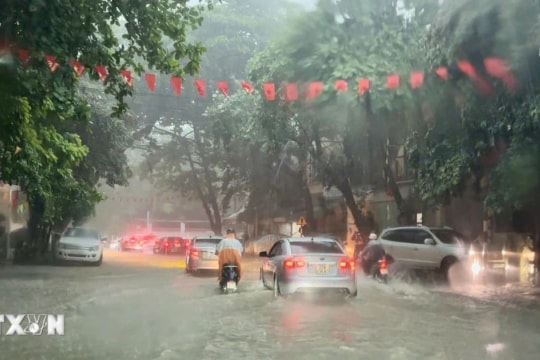 Vùng núi và trung du Bắc Bộ có khả năng xảy ra mưa lớn diện rộng