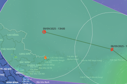 Bão số 7 đổ bộ Trung Quốc, gây mưa lớn ở Bắc bộ