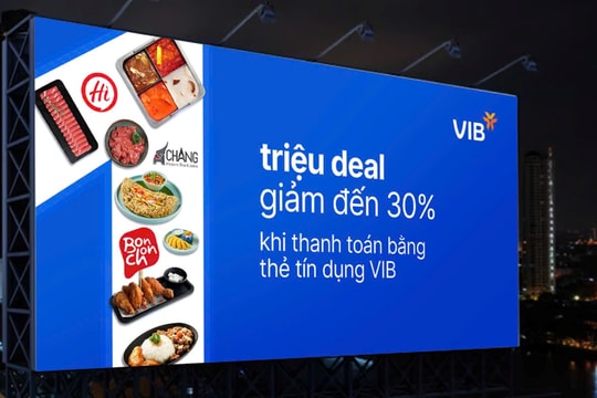 Cán mốc 1 triệu thẻ tín dụng, VIB dành triệu deal tri ân