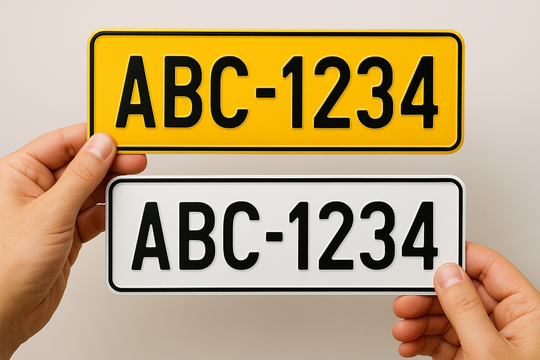 Thủ tục đổi biển số xe nền màu vàng sang xe nền màu trắng thế nào?
