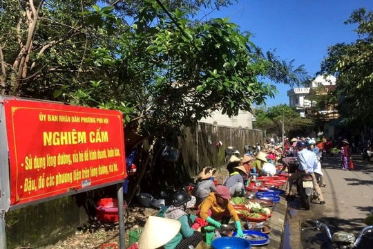 Huế quyết liệt đảm bảo trật tự đô thị, xử lý nghiêm lấn chiếm vỉa hè