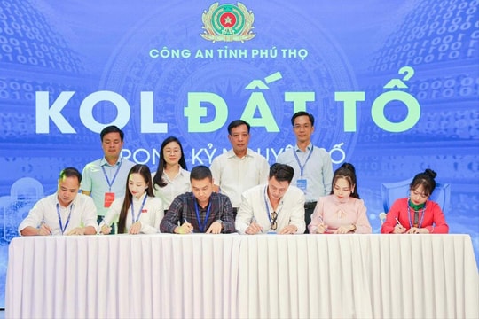 Công an Phú Thọ kết nối KOLs xây dựng môi trường mạng an toàn