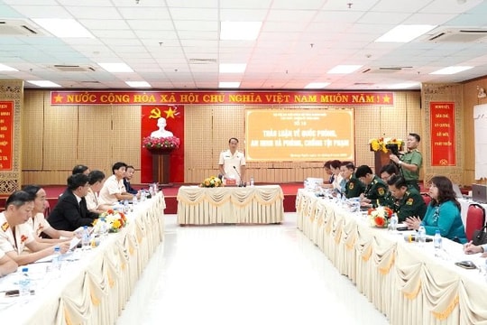 Chú trọng an ninh, quốc phòng và phòng, chống tội phạm trong tình hình mới