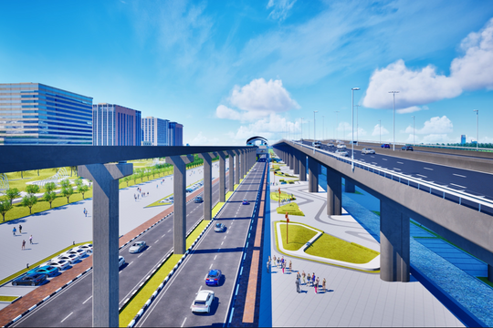 Dự án 300.000 tỷ đồng bên sông Hồng: Monorail kết hợp đại lộ xanh 80 km