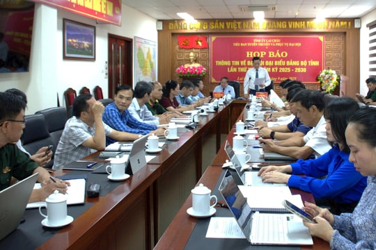 Lai Châu sẵn sàng tổ chức Đại hội Đảng bộ tỉnh lần thứ XV nhiệm kỳ 2025–2030