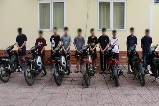 Triệt phá nhóm thanh, thiếu niên mang hung khí hỗn chiến trong đêm