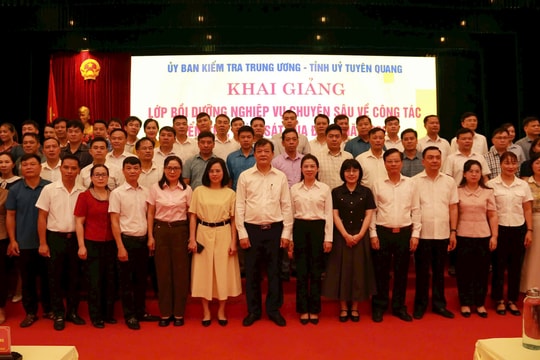 Tuyên Quang: Khai giảng lớp tập huấn nghiệp vụ chuyên sâu công tác kiểm tra, giám sát