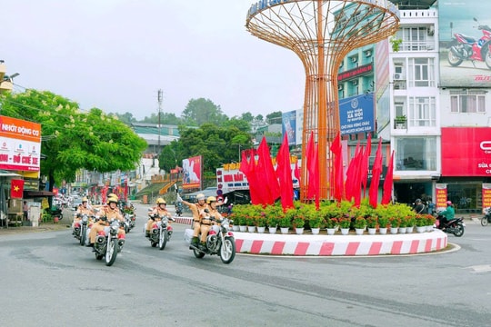 Cao Bằng ra quân bảo vệ an ninh, an toàn Đại hội Đại biểu Đảng bộ tỉnh lần thứ XX