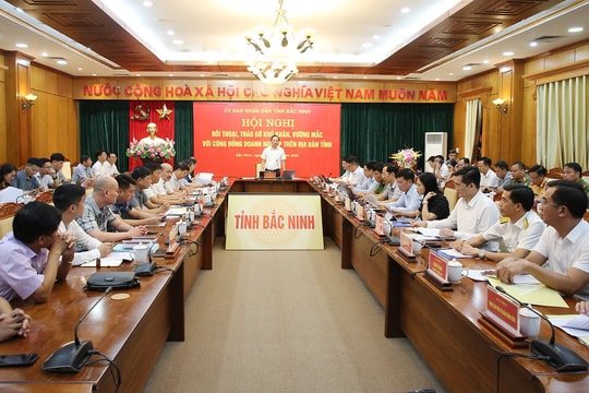 Bắc Ninh: Đối thoại, tháo gỡ khó khăn, vướng mắc với cộng đồng doanh nghiệp