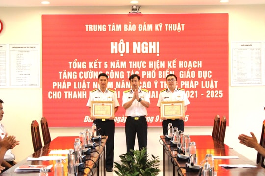 Tổng kết công tác phổ biến, giáo dục pháp luật cho thanh niên Hải quân giai đoạn 2021-2025