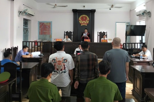 Nhóm bị cáo lĩnh án vì cho vay lãi nặng