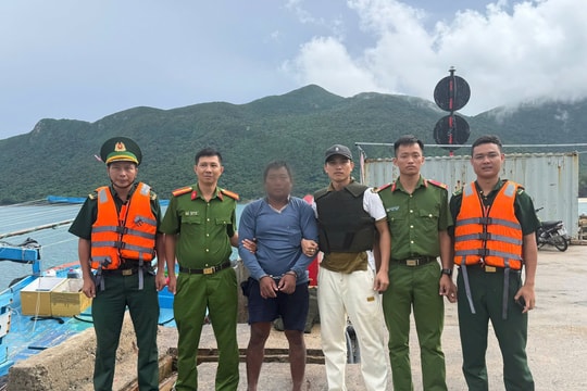 Bắt đối tượng bị truy nã lẩn trốn trên tàu cá