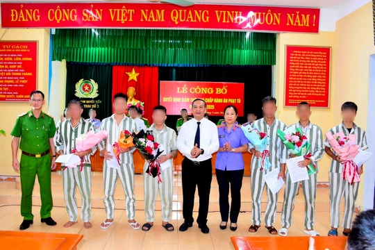 Tuyên Quang: 119 phạm nhân được giảm hết thời hạn chấp hành án phạt tù
