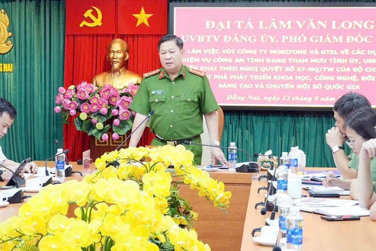 Đồng Nai đẩy mạnh chuyển đổi số trong ngành Công an