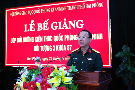 Hải Phòng bế giảng lớp bồi dưỡng quốc phòng và an ninh