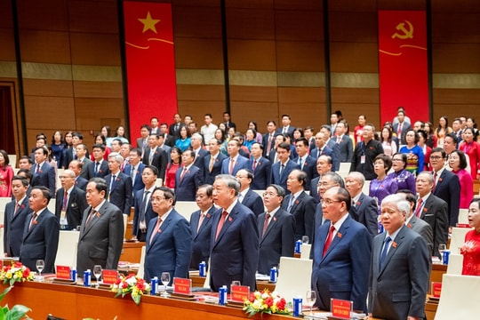 Tổng Bí thư Tô Lâm dự, phát biểu chỉ đạo Đại hội đại biểu Đảng bộ Quốc hội lần thứ I, nhiệm kỳ 2025 - 2030