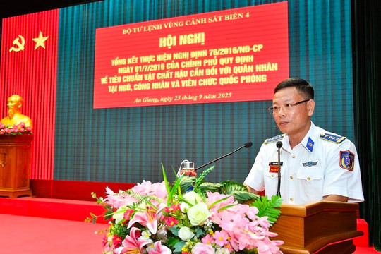 BTL Vùng Cảnh sát biển 4 tổng kết thực hiện Nghị định 76