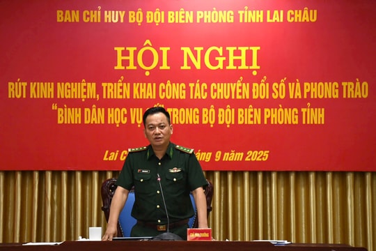 BĐBP Lai Châu họp rút kinh nghiệm công tác chuyển đổi số