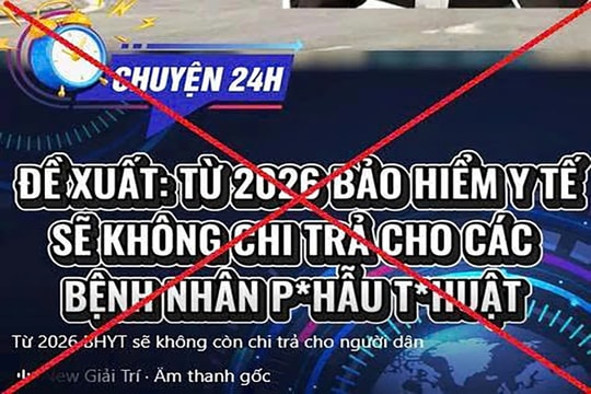 BHXH Việt Nam bác bỏ thông tin cắt chi trả BHYT từ năm 2026