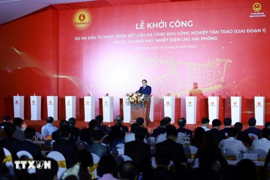 Thủ tướng Phạm Minh Chính dự lễ khởi công hai dự án lớn tại Hải Phòng