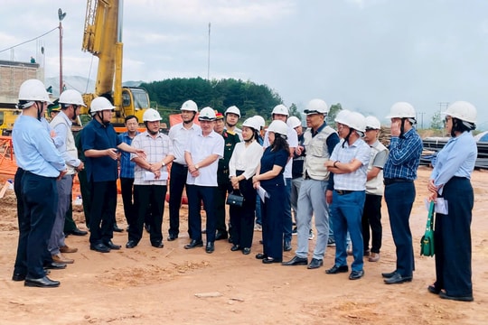 Điện Biên: Bí thư Tỉnh ủy kiểm tra tiến độ dự án Trường Liên cấp có mức đầu tư hơn 220 tỷ đồng