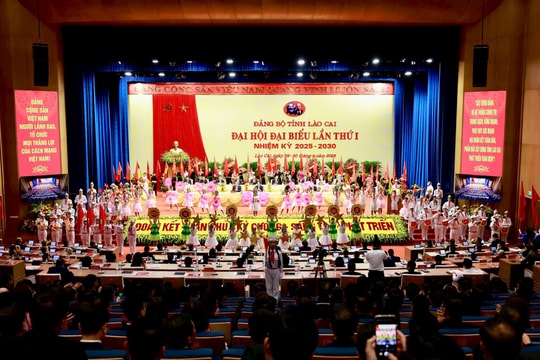 Lào Cai khai mạc Đại hội đại biểu Đảng bộ tỉnh lần thứ I, nhiệm kỳ 2025-2030