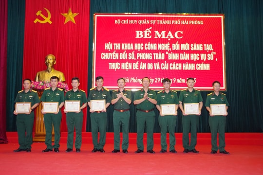 Hải Phòng: Bộ Chỉ huy quân sự phát động hội thi khoa học công nghệ, đổi mới sáng tạo