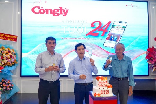 Báo Công lý mừng sinh nhật tuổi 24 tại TP.HCM