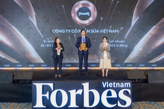 Vinamilk đứng đầu 25 thương hiệu năm 2025 của Forbes Việt Nam