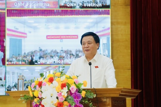 Ông Nguyễn Xuân Thắng đánh giá cao kiến nghị của cử tri tỉnh Quảng Ninh